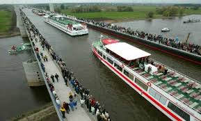 Water Bridge In Germany – A Channel-Bridge Over The River Elbe To ... - water-bridge-germany