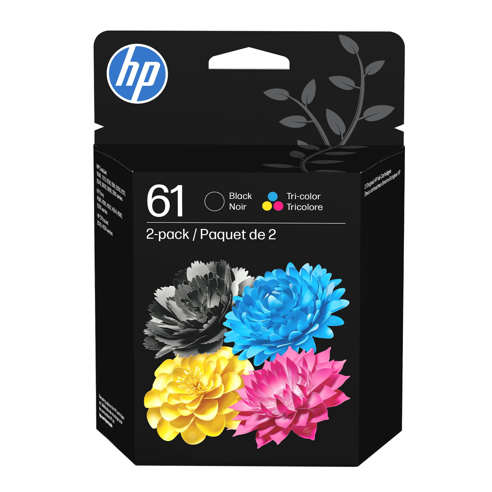 Hp 61 Black/Tri-color Original Ink Cartridge 2-pack