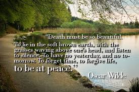 Death must be so beautiful - Oscar Wilde Inspirational picture ... via Relatably.com
