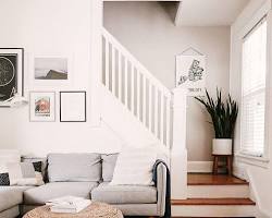 Image of living room with a rug