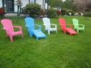 Bright colored adirondack chairs Sydney