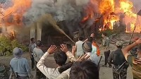 Major fire destroys several homes in Noklak village
