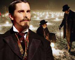 Alfred Borden (Christian Bale) in The Prestige (2006 film) resmi