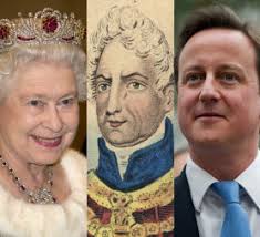 A family affair: the Queen, William IV and David Cameron. (Credit: If coalition government is all about new bedfellows (in familiar surroundings) then David ... - 25_wkw_camqueen_k