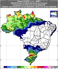 INMET divulga previsão para semana de 08 a 15 de junho de 2026