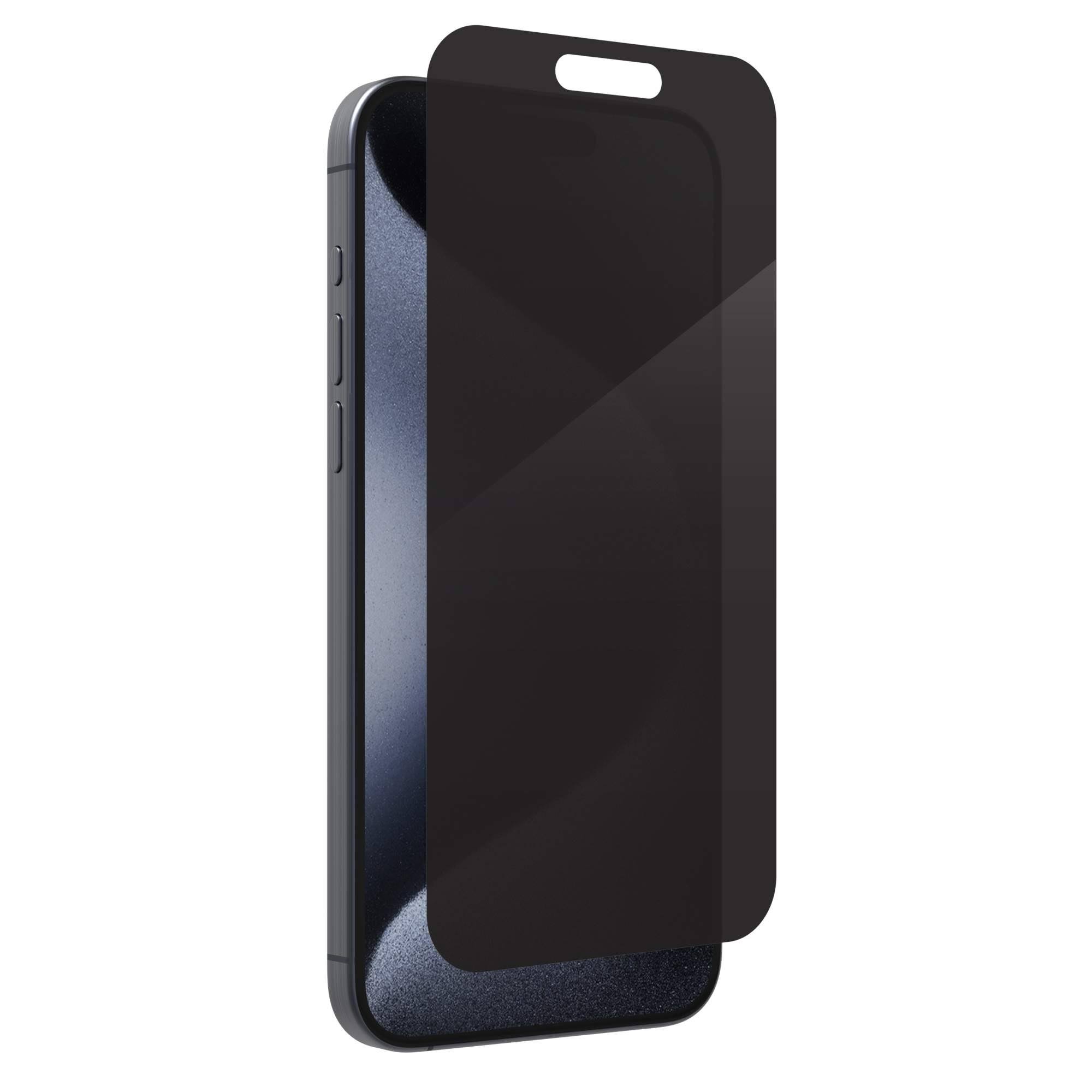 InvisibleShield Glass Elite 2-Way Privacy Screen Protector Apple iPhone 15 Pro Max at ZAGG