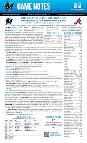 Miami Marlins game notes for August 4, 2026