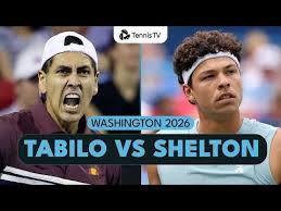 Video : Alejandro Tabilo defeats Ben Shelton at Washington 2026 – Quarter-Final