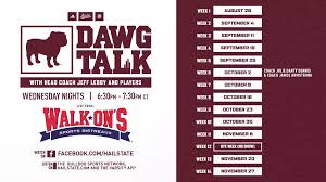 “Dawg Talk” with Head Coach Jeff Lebby Returns Wednesday