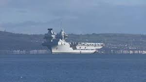 HMS Queen Elizabeth arrives in Belfast | UTV | ITV News - ITVX