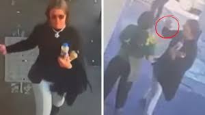 Grown woman’s grub act caught on film