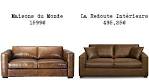 Canap d angle 34 places convertible aspect cuir vieilli marron