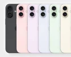 Image of iPhone 16 and iPhone 16 Plus in various colors