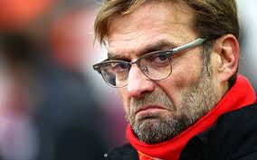 Image result for pic of unhappy klopp