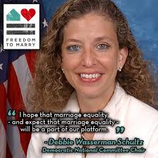 DNC Chair &#39;expects&#39; a freedom to marry plank in Democratic Party ... via Relatably.com