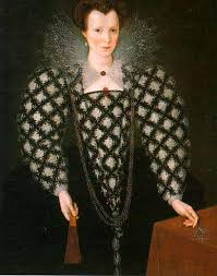 Porträt von Mary Rogers: Lady Harrington, öl auf tafel von Marcus ... - Marcus-The-Younger-Gheeraerts-Portrait-of-Mary-Rogers-Lady-Harrington