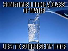 drink a glass of water, funny quotes - Dump A Day via Relatably.com