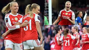Arsenal women's player ratings vs Leicester City: Gunners score SEVEN! Frida Maanum & Smilla Holmberg star as Renee Slegers' rotated XI keep WSL title hopes alive by thrashing Foxes