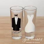 Bride shot glass