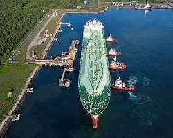 Arun LNG terminal Aceh gas block, buatan AI