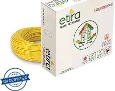 Polycab Etira Flame Retardant Wire 6 sq.mm 90m Yellow