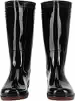 Amazon.com: Yosoo Professional Garden Rain Boots, Simple High Gloss Non-Slip Fishing Farm Rain Shoes Out Work High-Top Garden Shoes Black(39)