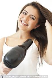 Image result for a lady Rubbing a towel on her hair