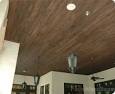 Faux wood ceiling tiles