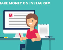 person using Instagram to earn money