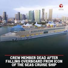 A crew member has died after going overboard from a Princess cruise ship that left Fort Lauderdale, the company said Monday.