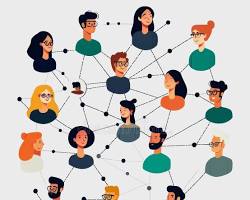 Imagen de diverse group of people connected by digital lines, symbolizing global connection