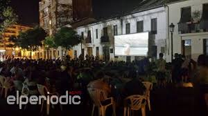 Resultado de imagen de fotos de la plaza de Patraix y el cine a la fresca