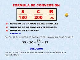 Resultado de imagen para grados sexagesimales a centesimales