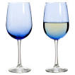 Blue wine glasses