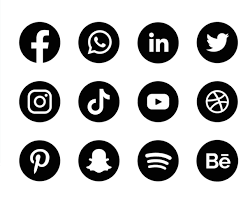 various social media icons resmi