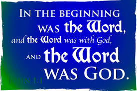 Image result for images:   In the beginning was the Word.