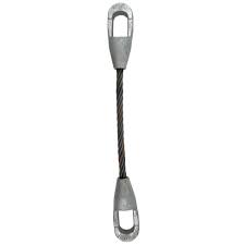 3/8" x 2' Closed and Closed Spelter Socket Wire Rope Sling