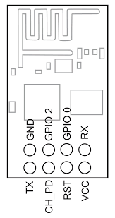 Image result for esp8266-01 PIN DIAGRAM