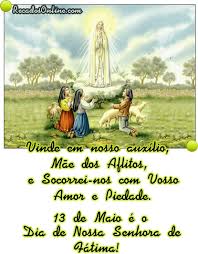 Resultado de imagem para dia de nossa senhora de fatima