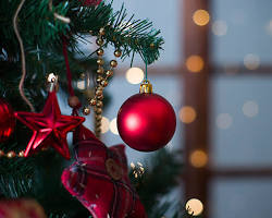 Imagen de Christmas decorations closeup