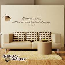 THE WORLD IS A BOOK, AND...TRAVEL - ST. AUGUSTINE Vinyl Wall Decal ... via Relatably.com