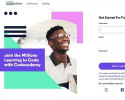 Image of Codecademy website