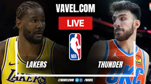 Los Angeles Lakers vs Oklahoma City Thunder LIVE Score Updates in NBA Game