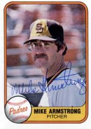 Mike Armstrong Autograph on a 1981 Fleer (#503) - mike_armstrong_autograph