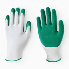 13G Bamboo Fiber Crinkle Latex Palm Coated Work Gloves ...
