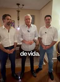Caiado anuncia filiação ao PSD ao lado de Ratinho Jr e Eduardo Leite