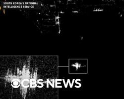 satellite image showing Russian military equipment movementの画像