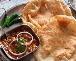 Image of Chole Bhature Delhi street food