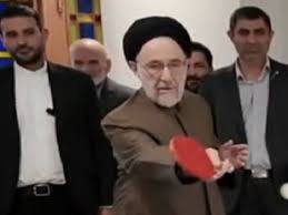ببینید / صحنه ای از پینگ‌پنگ بازی سیدمحمد خاتمی