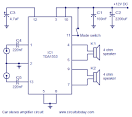 Car audio amplifier circuit